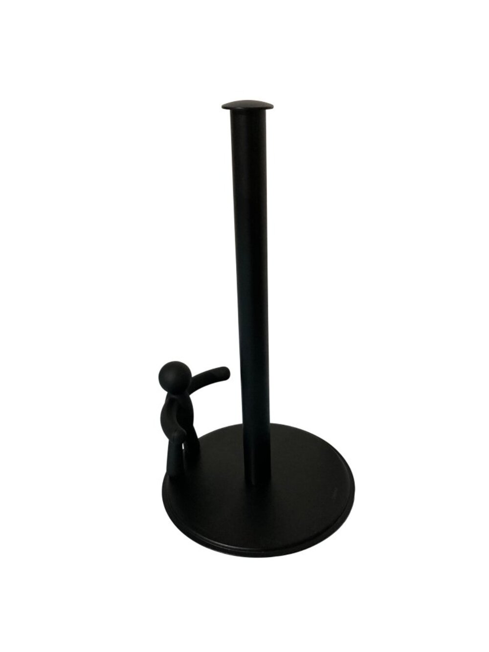 Black Umbra Buddy Paper Towel Holder Stand for Kitchen Countertop
